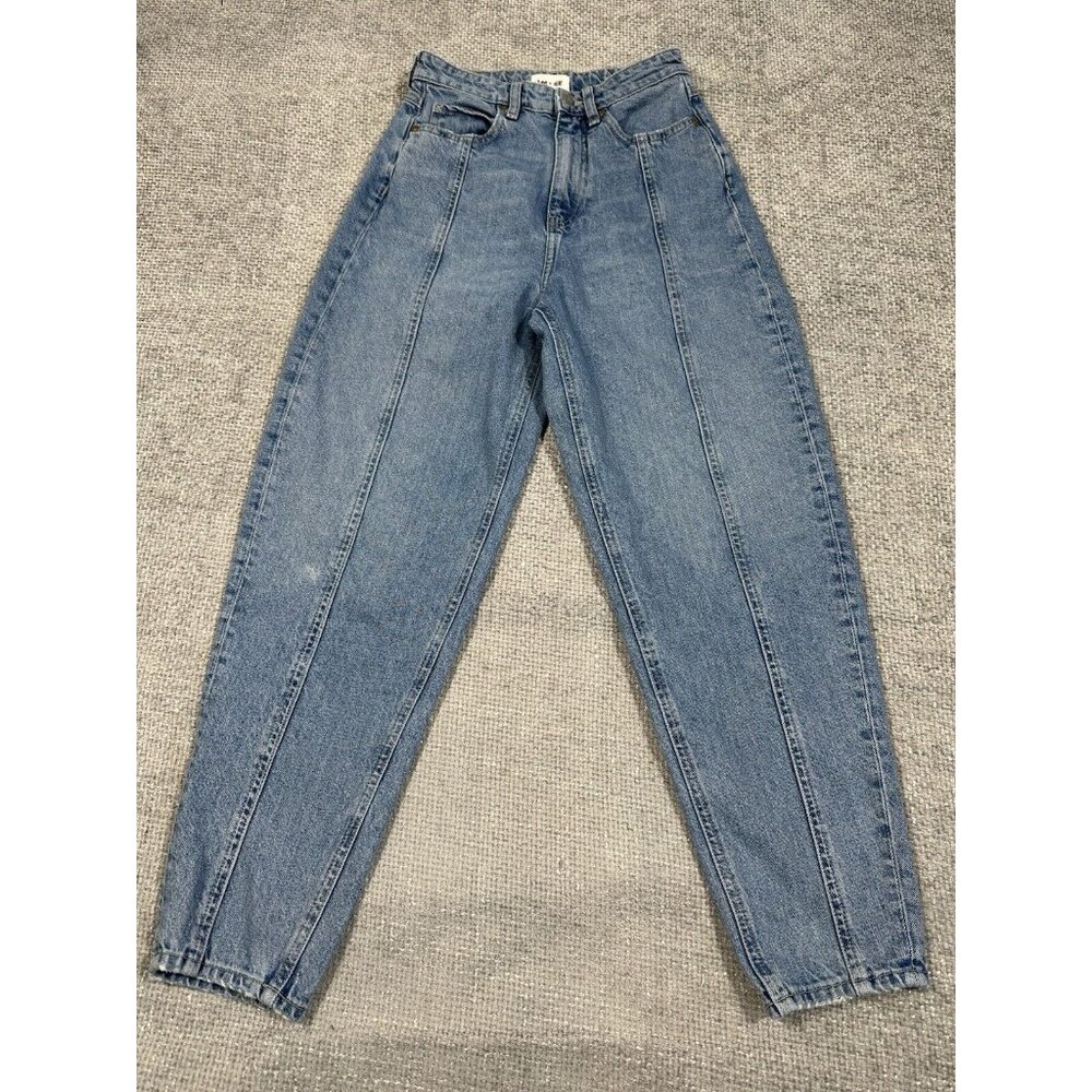 Lee X H&M Jeans Womens 4 26x27 Blue Loose Fit Mom Retro Cotton